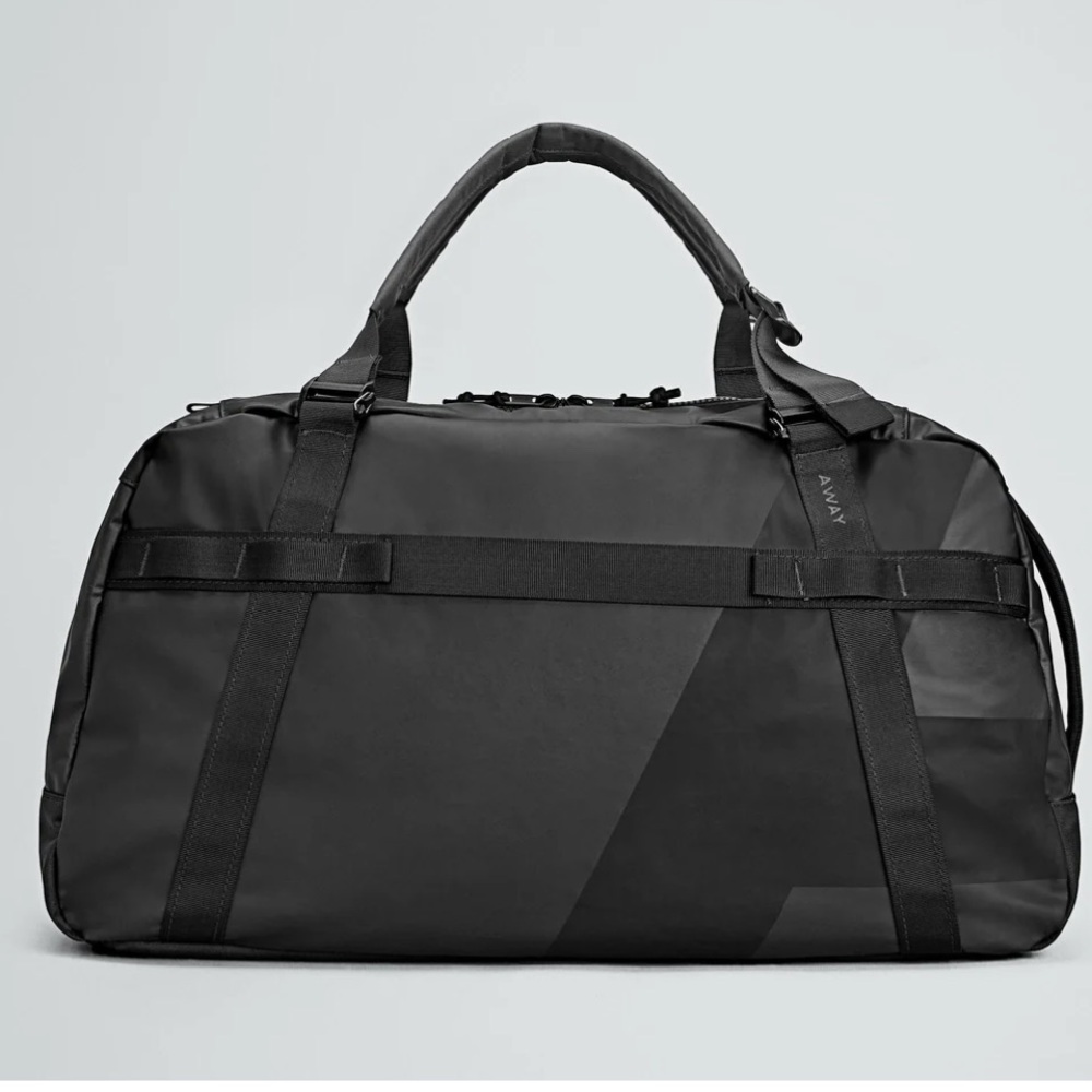 Away Black Duffel Bag Modern Minimalist Design